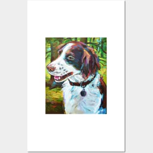 BRITTANY SPANIEL HUNTING DOG Posters and Art